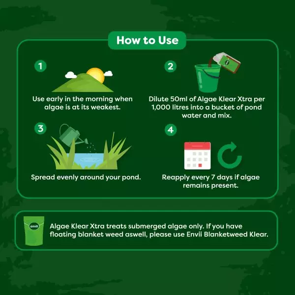 How to use Algae Klear Xtra