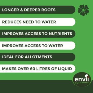Envii Deep Rooter features for our plant root stimulator