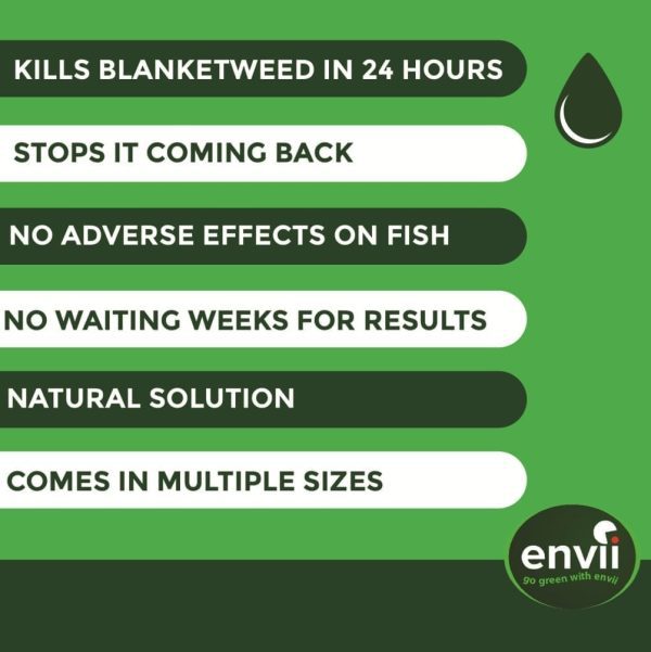 Envii Blanketweed Klear features for our blanket weed killer
