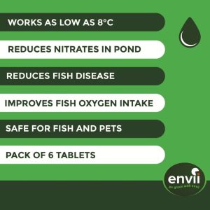 Envii Nitrate Klear features for our nitrate remover for ponds