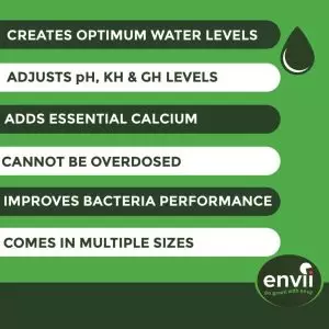 Envii Pond Equaliser features for our pond ph buffer
