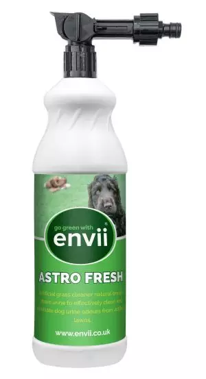 front view of Envii Astro Fresh bottle with hose end trigger for our artificial grass cleaner