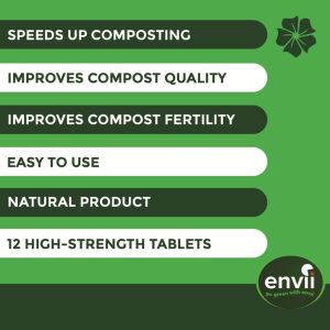 Envii Compost Accelerator features for our organic compost accelerator