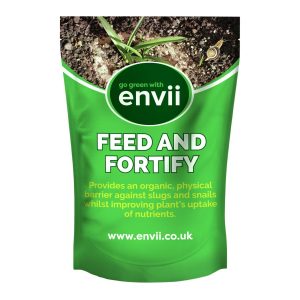 front view of Envii Feed and Fortify packet our organic slug control