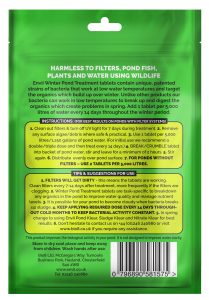 rear view of Envii Winter Pond Treatment packet