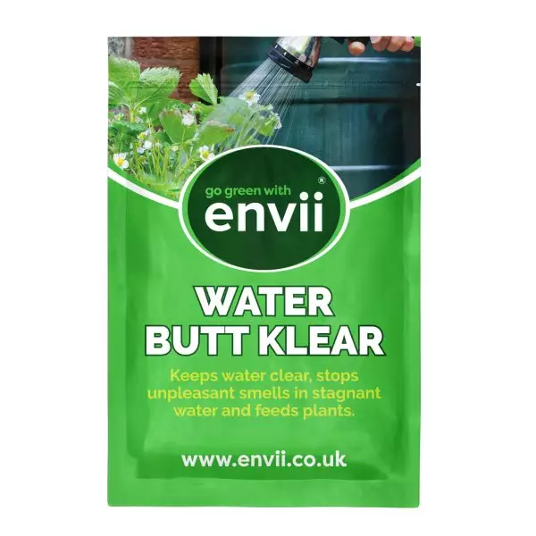 Front view of Envii Water Butt Klear - Organic Gardening Products